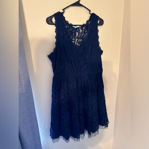 Navy Lace Dress